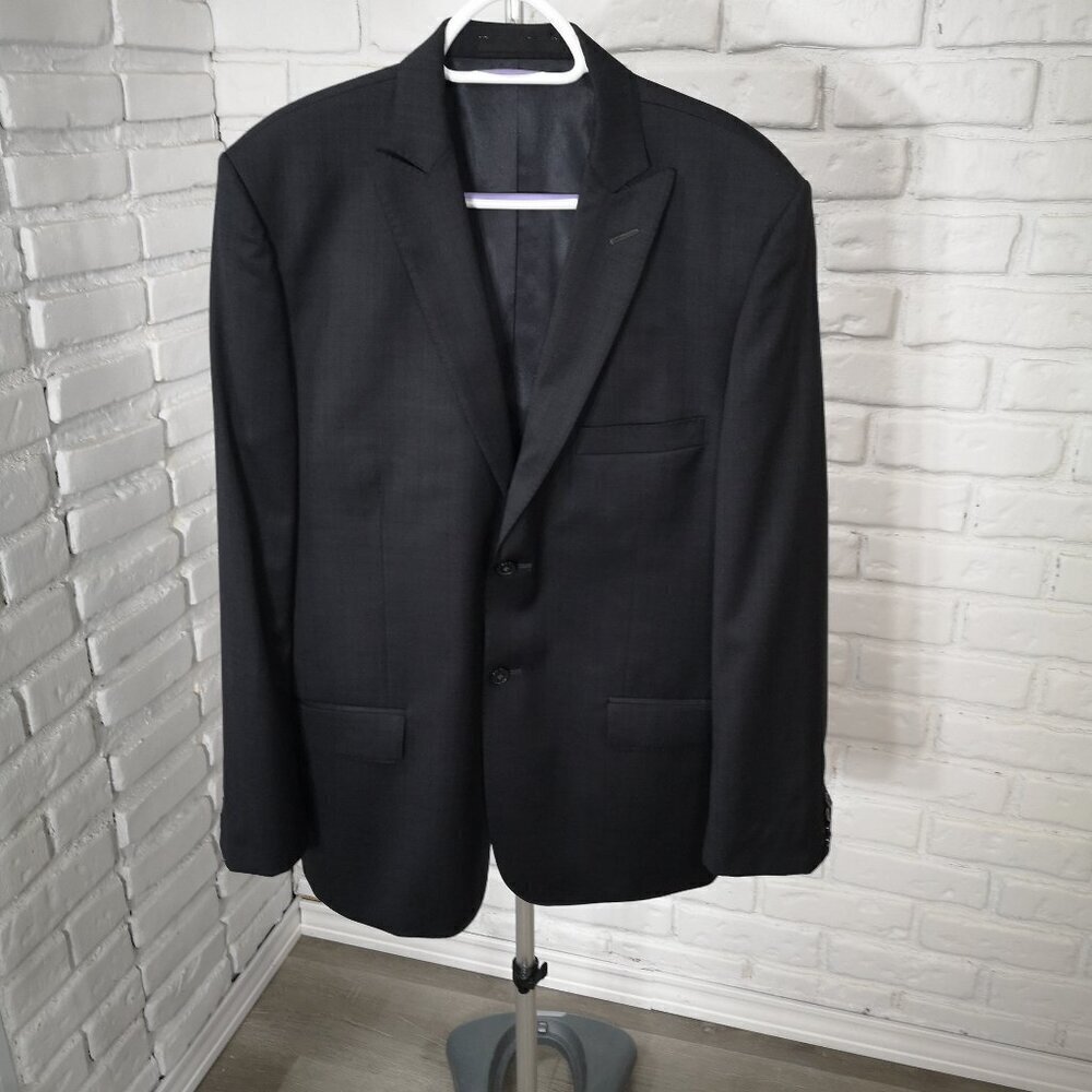 Moores Men's Size 40S Dark Charcoal 100% Wool 2 Button Closure Suit Coat Only